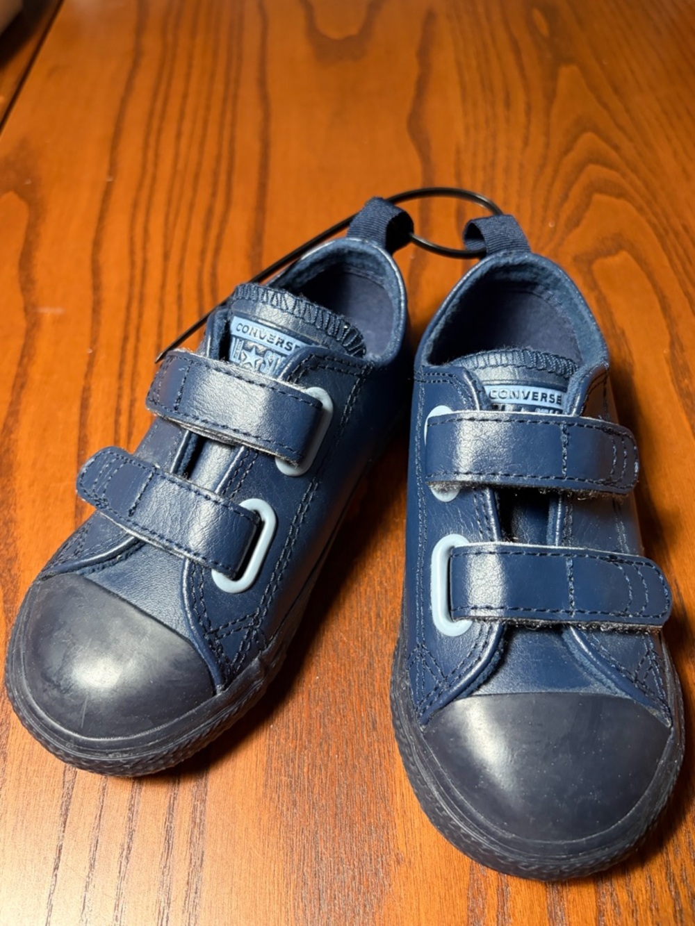 Converse Kids Navy Double Velcro Sneakers